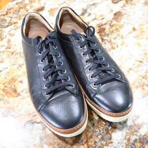 Men's Allen Edmonds Porter low top sneakers black leather 11.5